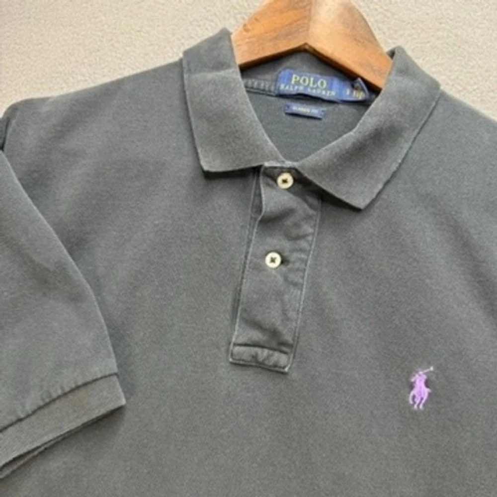 Polo Ralph Lauren Polo Shirt Classic Fit Large Black Pony Logo Short Sleeve Prep